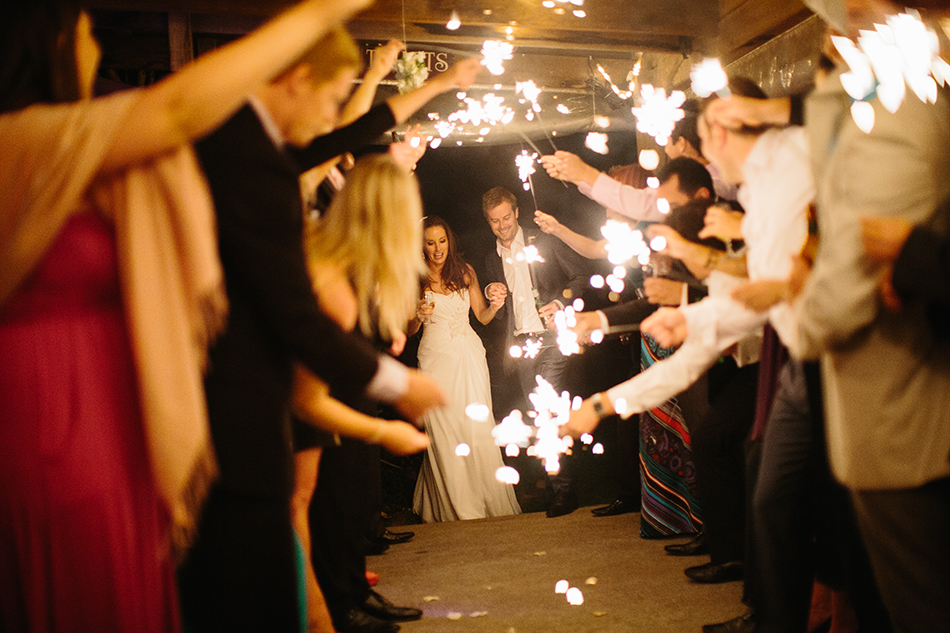 wedding sparkler exit 