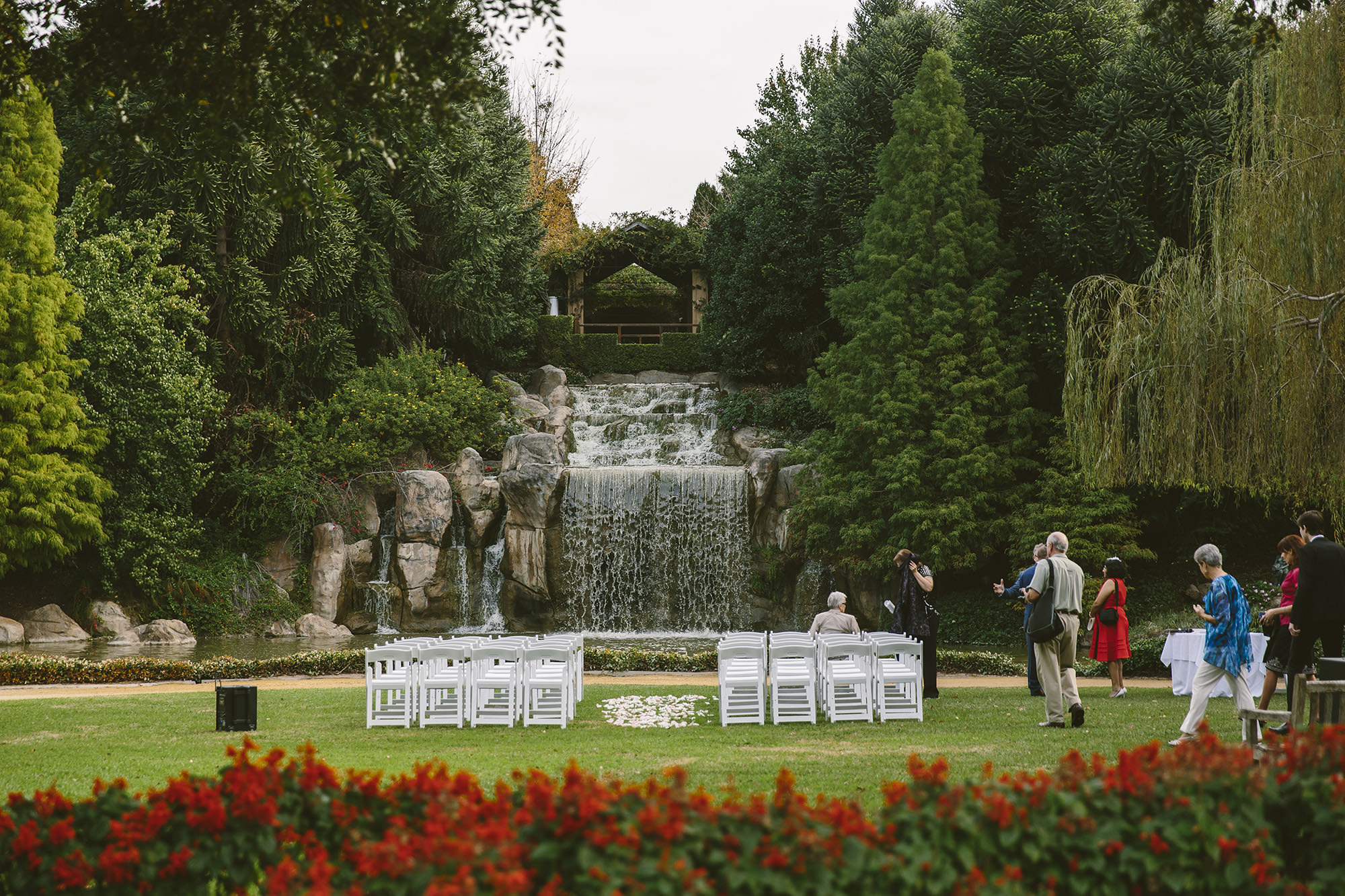 Sunken Garden at Hunter Valley Gardens weddings