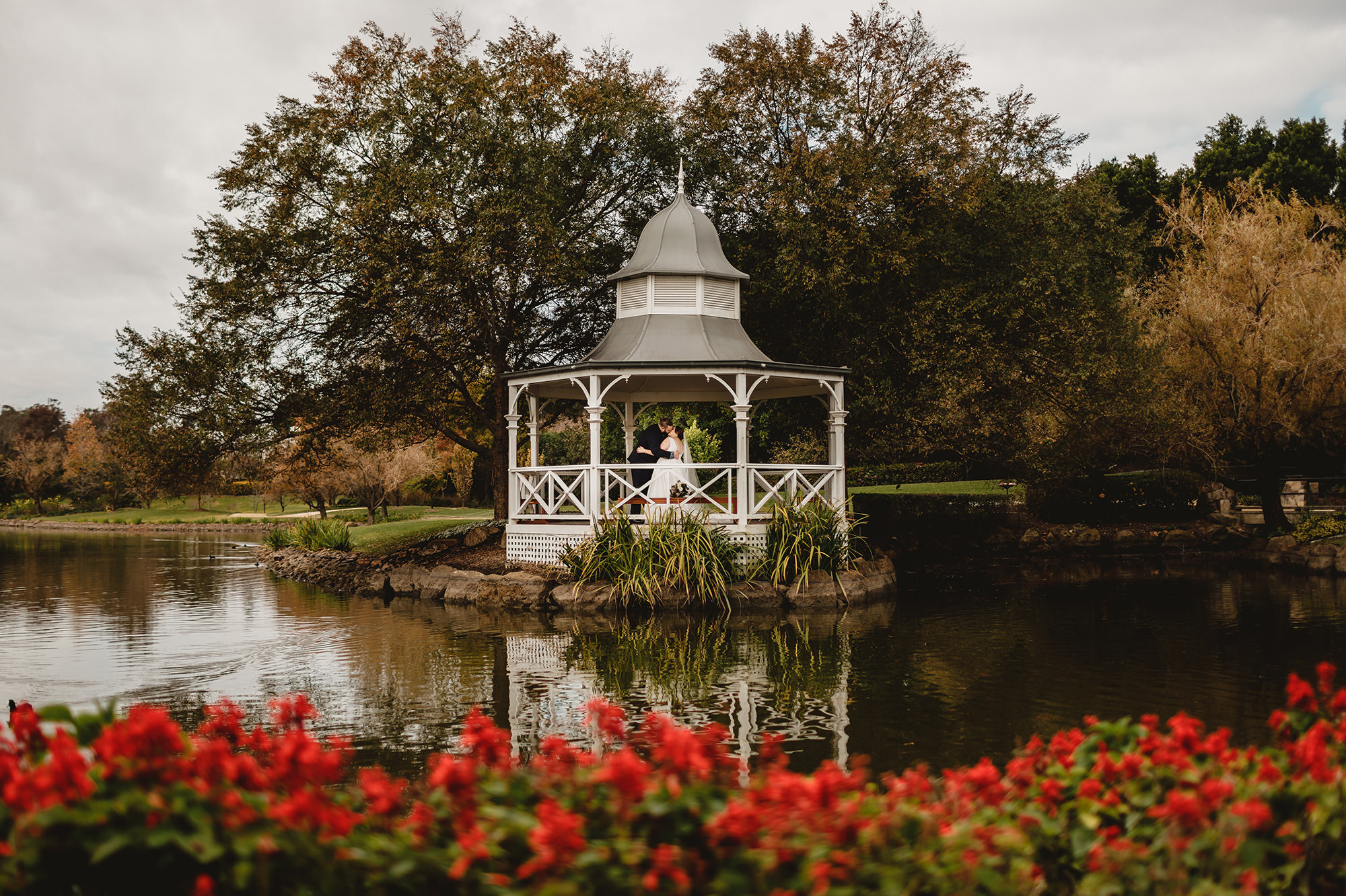 Lakes Walk Rotunda at Hunter Valley Gardens wedding