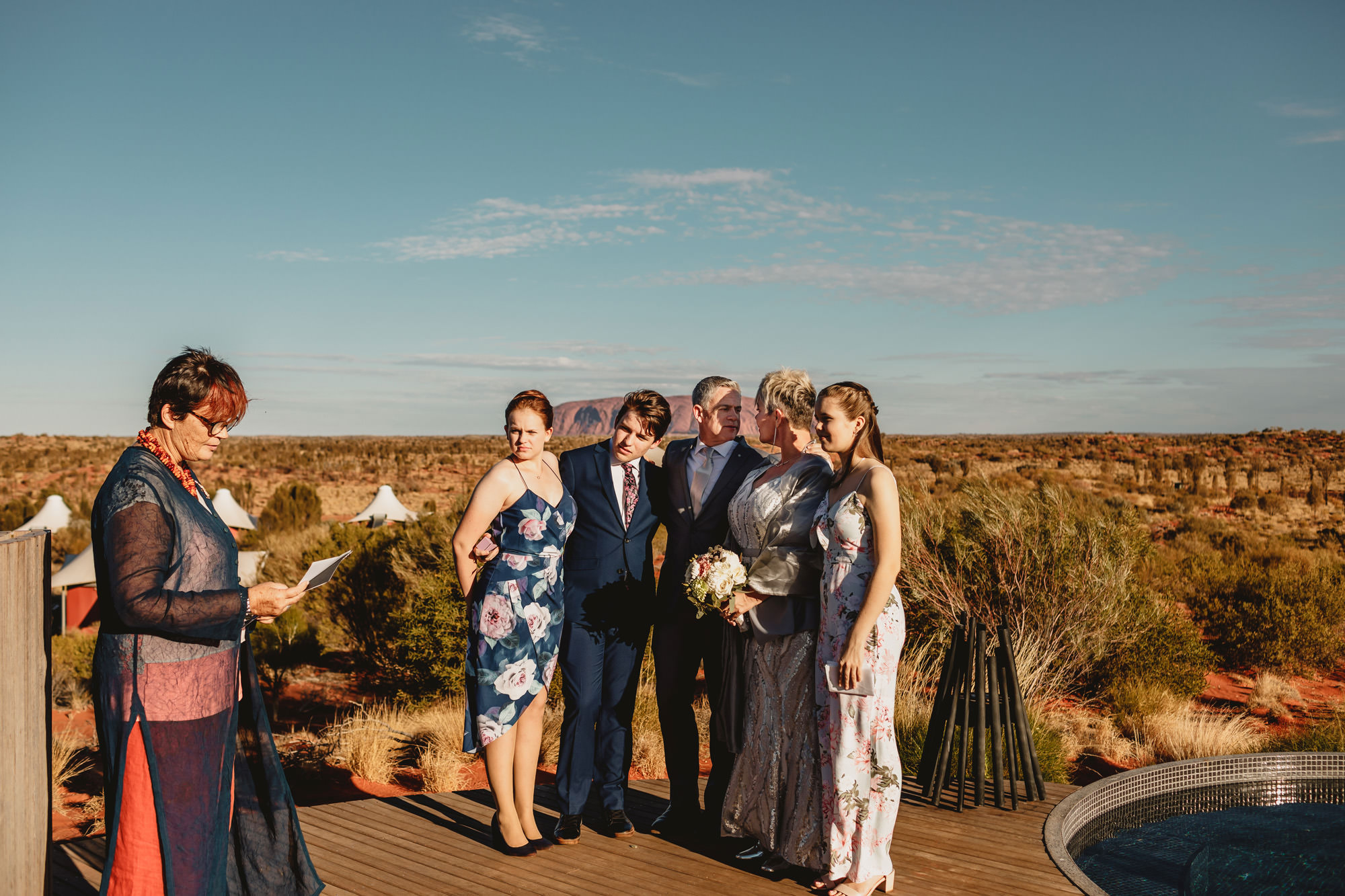 Uluru Elopement wedding ceremony