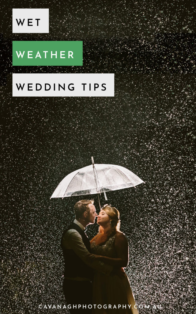 wet weather wedding tips